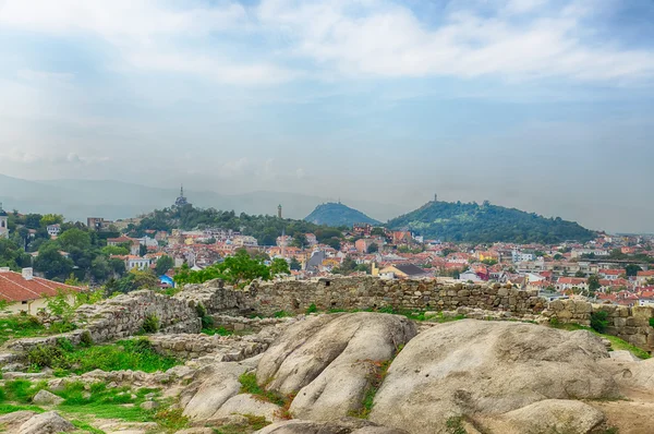 View of Plovdiv city,Bulgaria.HDR image — Stock Photo, Image
