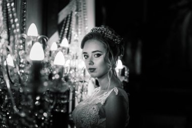 Lüks bir antika otelde gelin, düğün