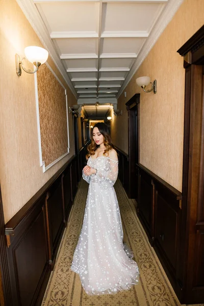 Sposa Dall Asia Vietnam All Interno Dell Hotel Preparazione Del — Foto Stock