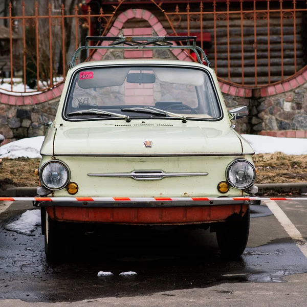 Old Soviet Retro Vintage Car Open Air Row Auto Soviet — Stock Photo, Image