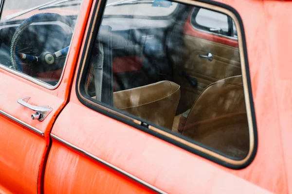 Velho Carro Retro Vintage Soviético Livre Fila Automóvel Era Soviética — Fotografia de Stock