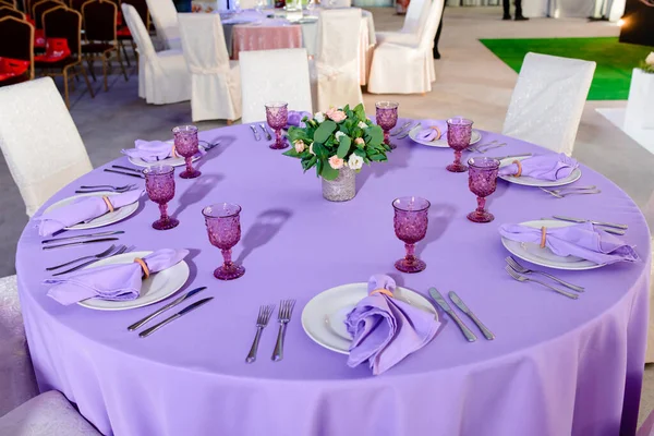 Festively Served Table Restaurant Banquet — Stock Photo, Image