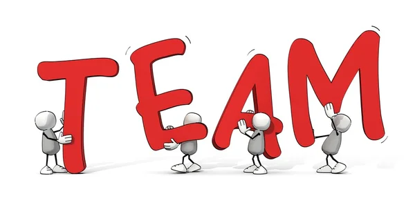 Teamwork, ants 3d cartoon — Stock Photo © artecke #53256563