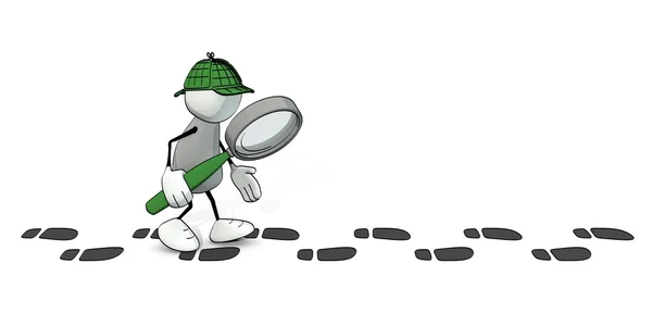 Dedektif ayak izini takip olarak yarım yamalak ufaklık