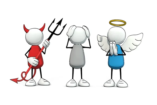 melek ve şeytan ile yarım yamalak ufaklık