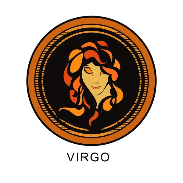 Signo del zodíaco de Virgo — Vector de stock