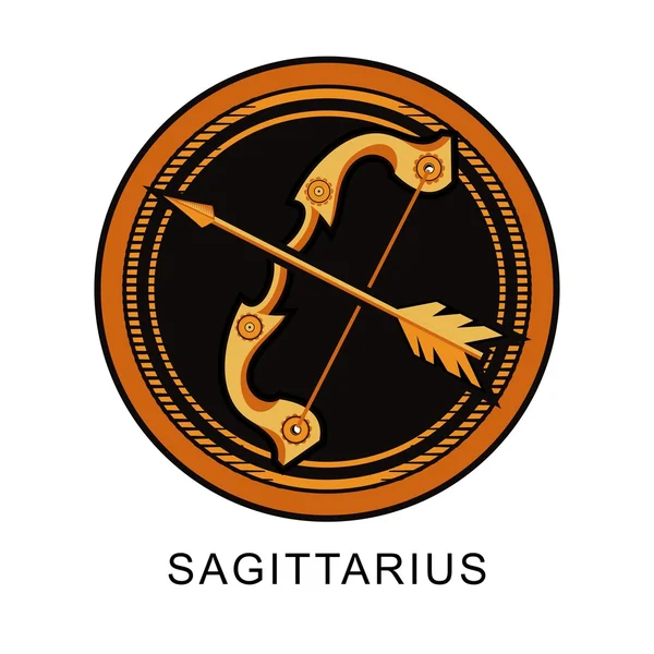 Signo del zodíaco de Sagitario — Vector de stock
