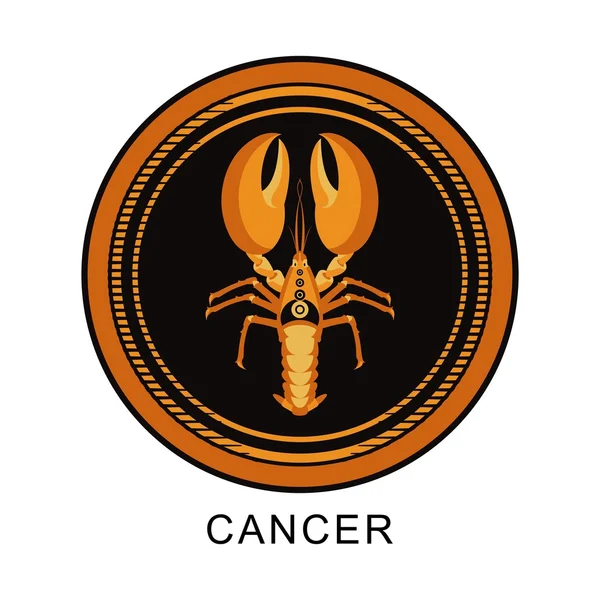 Cancer zodiac sign — Stock Vector