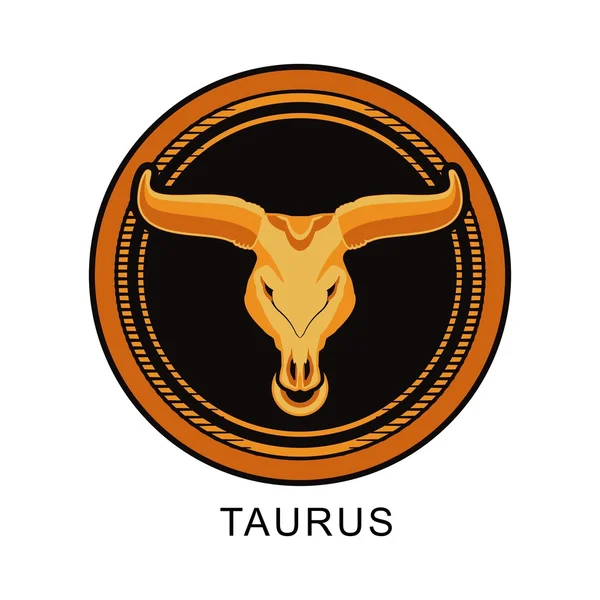 Signo zodiacal de Tauro — Vector de stock