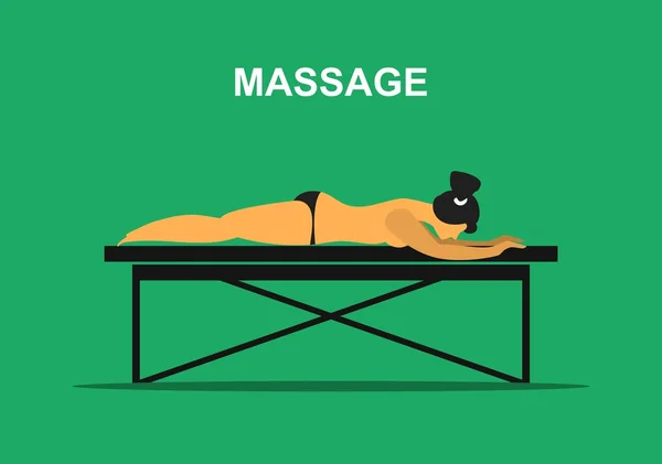 Verfahren der medizinischen Massage — Stockvektor