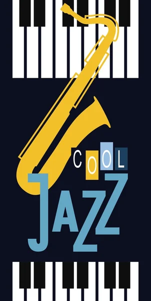 Poster zum Jazz- und Blues-Festival — Stockvektor