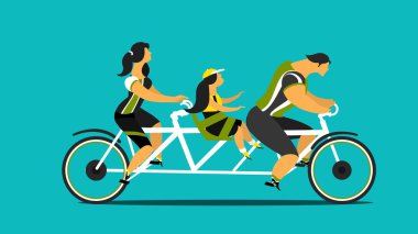 Aile bisikleti tandem