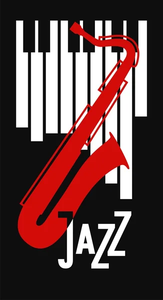 Постер фестиваля джаза и блюза — стоковый вектор