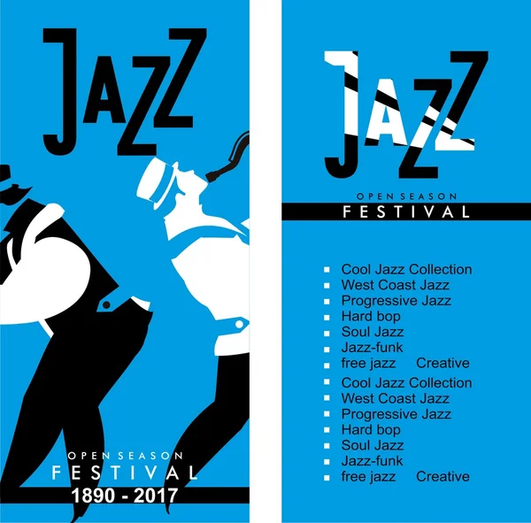 Volante de jazz y blues — Archivo Imágenes Vectoriales
