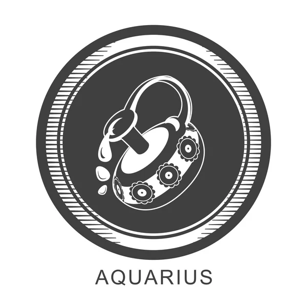 Signo del zodíaco de Acuario — Vector de stock