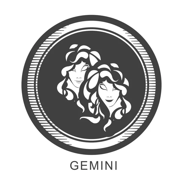 Signo zodiacal de Géminis — Vector de stock