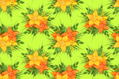 Dikişsiz çiçek deseni