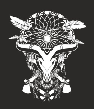 Boğa kafatası dövme