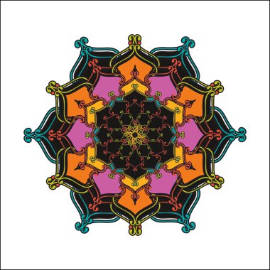 Yuvarlak dantel mandala