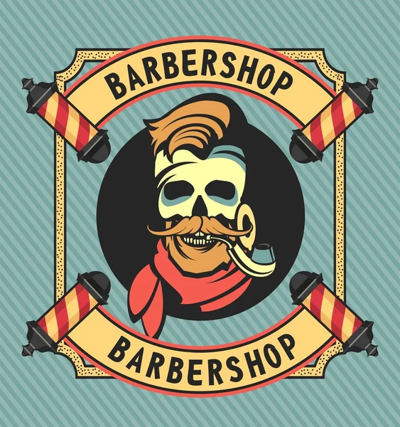 Loja de barbeiro vintage —  Vetores de Stock