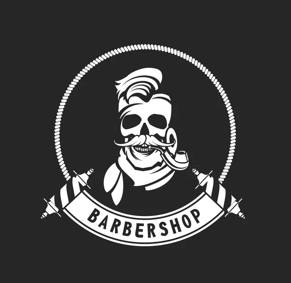 Loja de barbeiro vintage — Vetor de Stock