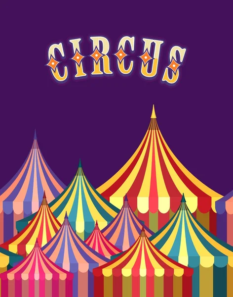 Manifesto tenda circo — Vettoriale Stock