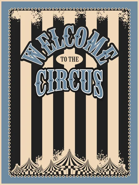 Cartel retro circo — Vector de stock