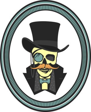 Kafatası beyefendi silindir