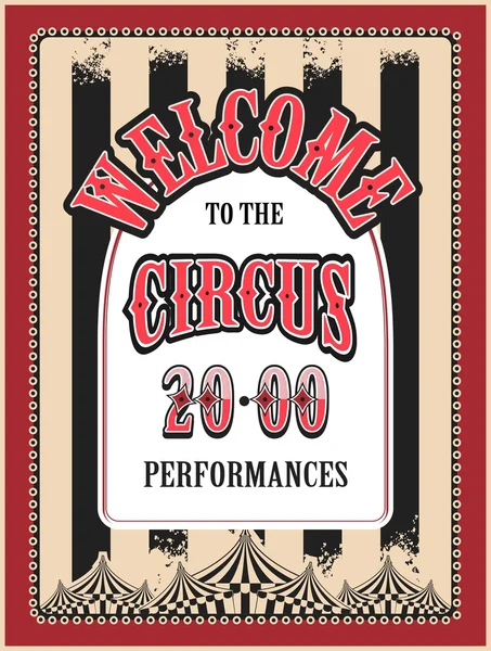 Retro poster circus — Stockvector