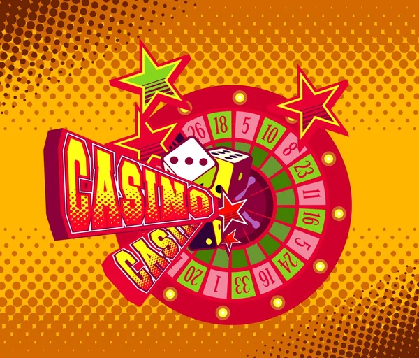 Póster de vector Casino — Archivo Imágenes Vectoriales