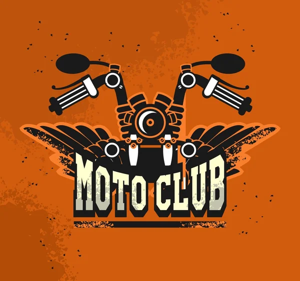Logo moto club — Stock Vector