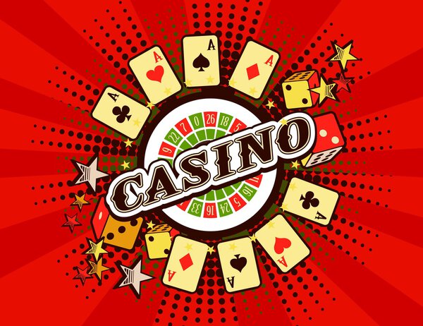 Casino background poster print