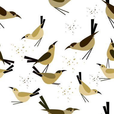 Dikişsiz desen kuş