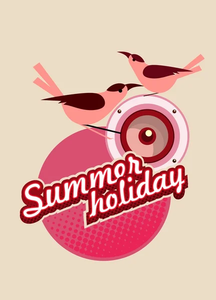 Summer holiday flyer — Stock Vector