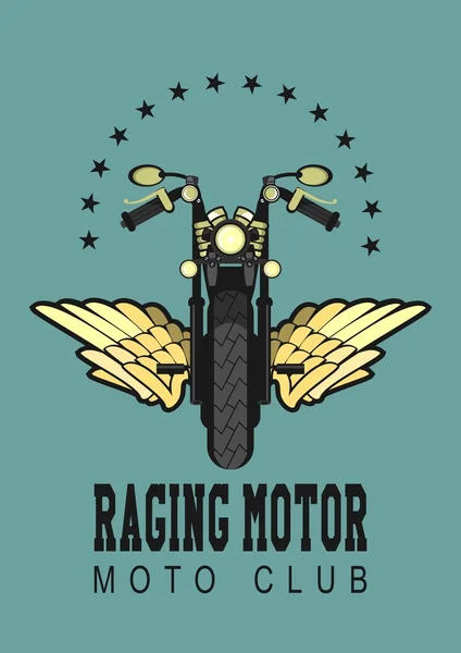 Logo moto club — Stok Vektör