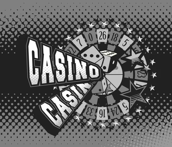 Póster de vector Casino — Archivo Imágenes Vectoriales