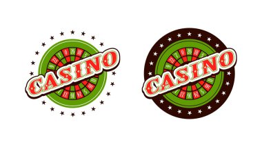 Beyaz bir arka plan üzerinde Casino logo