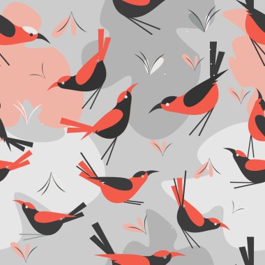 Dikişsiz desen kuş