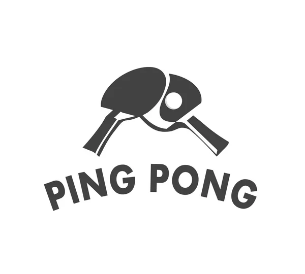 Emblema Ping Pong — Vector de stock