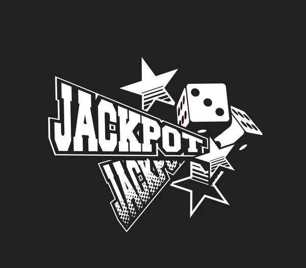 Jackpot poster vektor - Stok Vektor