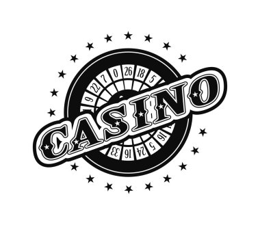 Beyaz bir arka plan üzerinde Casino logo