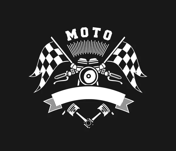 Motocykl odznaka wektorów — Wektor stockowy