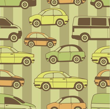 Dikişsiz desen araba