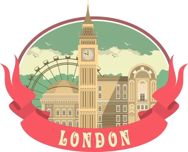 Etykieta Londyn — Wektor stockowy