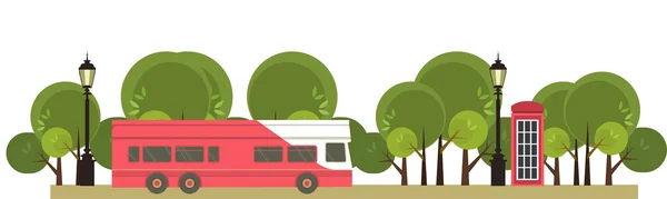 Tour en bus — Image vectorielle