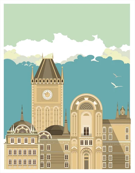 Fondo de la ciudad — Vector de stock