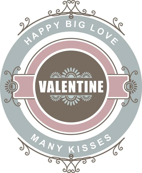 Kalligrafische Design elementen Valentines Day — Stockvector