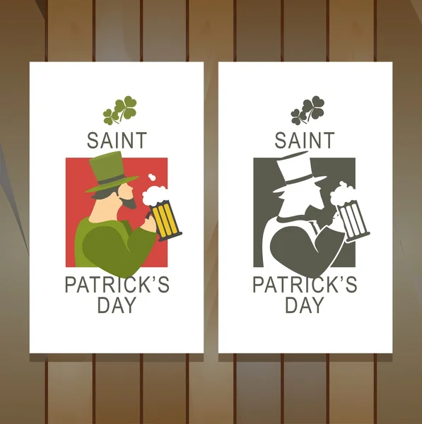 Template flyer St. Patricks Day — Stock Vector
