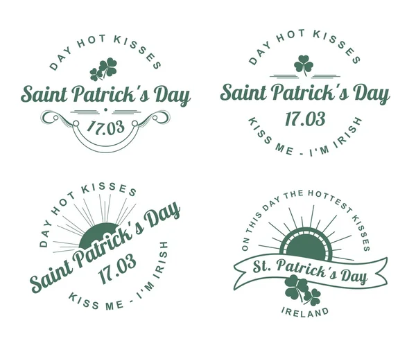 Éléments de conception calligraphique Saint-Patrick — Image vectorielle