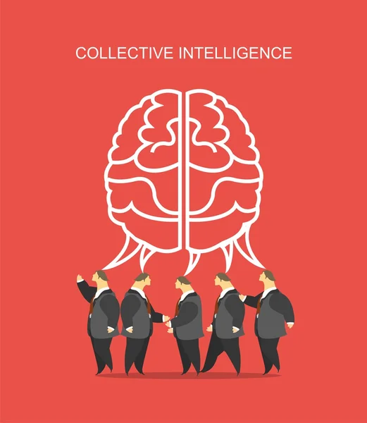 Business concept brain — Stock Vector